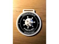 COVID19 Marathon Medal Remix by markcarwinbarr