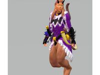 Satyr Huntress with ukele, drinking horn, sword, and bow by sleyvas