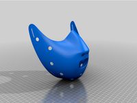Hannibal Lecter Mask (with strap holes) by Phased5ek