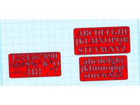 Stencil Cards (Letters/Numbers/Symbols) by KingSam1st