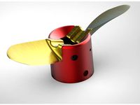 3D PRINTED folding propeller Efoil by enzymlefax