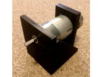 Support geared 37mm high torque motor by Gaudens