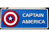 Captain America Name Plate by hgtz