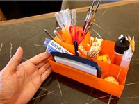 Brush tool box for modellers and airbrush users by Printcaptain