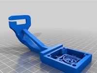 Artillery Sidewinder X1 - Dust Filter Support Arm - 10mm FAN ONLY by SillyCyclist