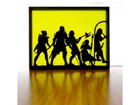 Dungeons and Dragons Silhouette Art by CheesmondN