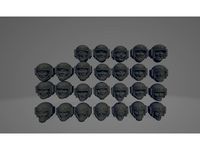 Angry Spaceguards Heads clean by ZioCru