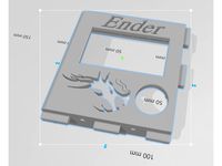 Creality Ender 5 screen relocation with logos by lpavaloi