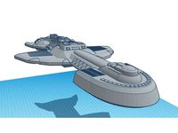Cardassian Dreadnought Deep Space Exploration Ship V2 by MazzTer