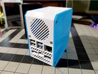 Mini Desktop Case for Raspberry Pi 4 with Makerbase "UPS" 18650 Power Supply by JISpal01
