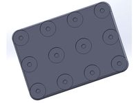 Movement tray for 4x3 models w/ 25mm bases 1" coherency by JoCu