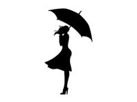 Fille au parapluie 2D wall art by Pla_Sticks