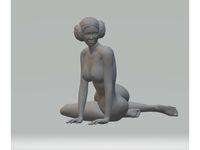 Woman Posing by Sidescroll