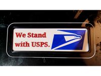 We stand with the USPS sign by AgentPothead