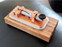 Remixed Morse Straight Key w/ terminal studs by joshcarz