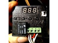 W1209 temperature control case remixed to remove terminal guard and added LED hole by lenj