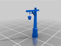 Mini medieval lamp post by ConnorWallDesigns3D