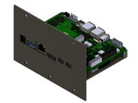 Udoo x86 Rack Mount on a modular system 19" 2U by LeDomme