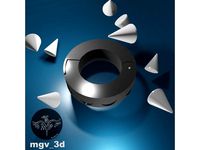 Chun-Li Street Fighter Bracelets with integrated hinge and latch by MGV3Dthings