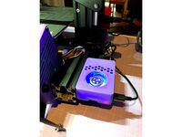 Raspberry Pi 4 Case with Ender 3 V-Mount and Honeycomb Holes by derDepa