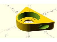 Rotary Encoder to OpenBeam Mount by plastic