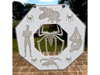 Spiderman lithophane window art by CheesmondN