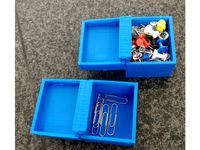 Paper Clips Thumbtacks Labled Print-in-place boxes with lid by TezlaKoilz