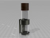 glass vial holder with magnetic mount 5x5x5mm by Syzguru11