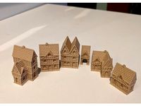Wee Burgh Medieval Town or City (timber set01) by Whystler