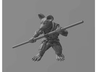 Ratfolk Ninja with Staff by EvilGod