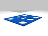 Portable Sacrament Tray Insert - Holes Resized for Disposable Paper Cups by Bdecicio