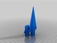 Wakanda Spear Tip a Fletching For 3/8" Dowel by scottdavidgriffin