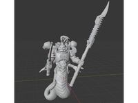 Evil Space Snake-Man Champion by asmo69uk