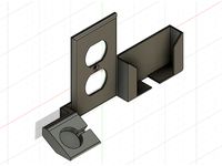 smart watch / phone holder outlet cover by RAproductions