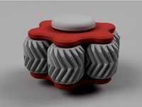 Gear Fidget Toy 05 - The Flat Hexagon With a Spin by whity