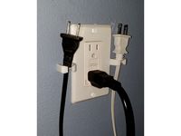 GFI / GFCI faceplate with Extra Cable holders by DMRadford