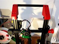 Ender 3 & pro Z axis top bar extender-spacer for DDE kits and linear rail mods by LuciusDante
