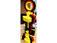 Clash of Clans Inferno Tower Single Color Printable by jimleesheep