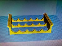 Stackable horizontal ant tube holder 16mm 5x by Byteeater