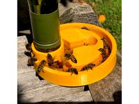Wine bottle Bee Waterer by beamzer