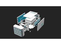 Dual 3.5" HDD NAS case for Odroid H2 and H2+ by 0_o