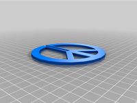 Peace Sign Tree Ornament by EvilSage