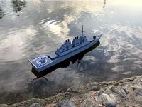 USS HIBBARD RC Destroyer 3D Printed Parts by Expatmodeller