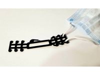 Small and Smaller Size Mask ear savers (REMIX) with lanyard clip and mask retaining clip on one side by registeredthing