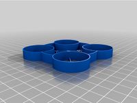 Pinky tinywhoop FPV drone frame by crisscrossfpv