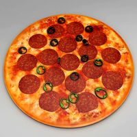 Pepperoni pan pizza