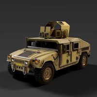 Humvee (HMMWV) with interior
