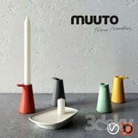 Grip and FLOAT candlesticks by MUUTO