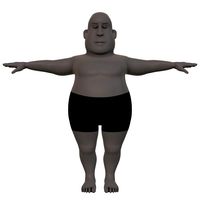 Base mesh man character V09