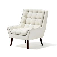 White Fabric Armchair